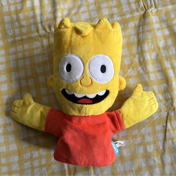 BARKBOX BART SIMPSON PLUSH CRINKLE PUPPET DOG TOY LARGE - Picture 2 of 5